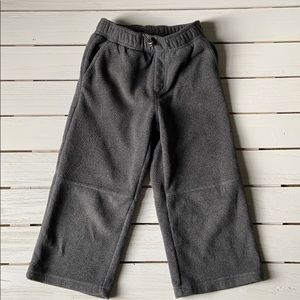 Janie & Jack Grey Fleece pull up pants Size 3T